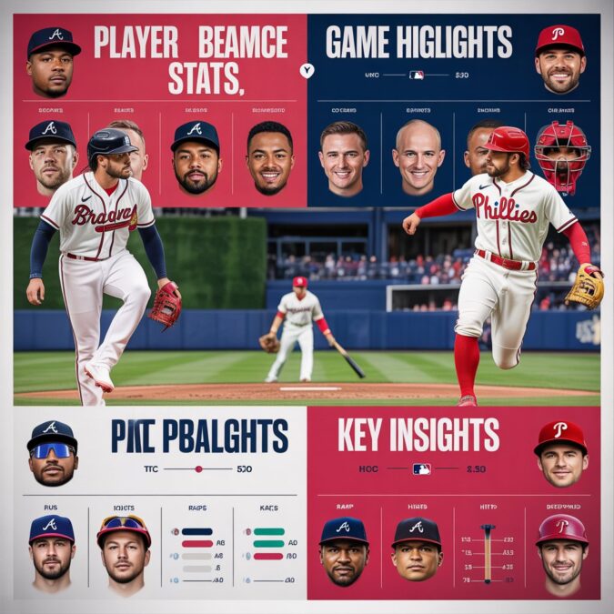Atlanta Braves vs Phillies Match Player Stats